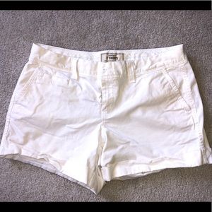 White khaki shorts